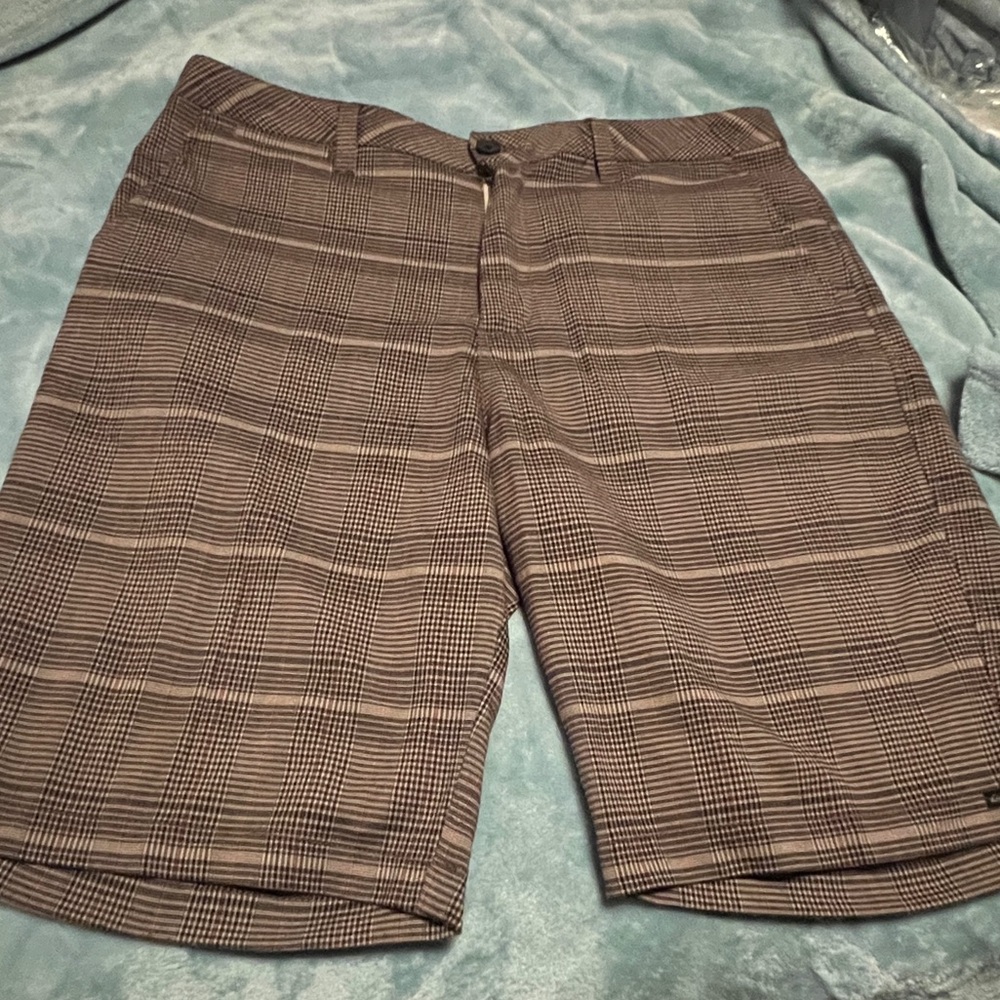 Quiksilver Brown Flat Front Shorts